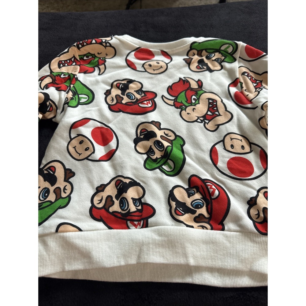 Super Mario Sweatshirt 3T NWT - Picture 5 of 6